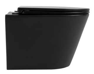 Подвесной унитаз Avimano Intuition 1000072 безободковый чёрный матовый